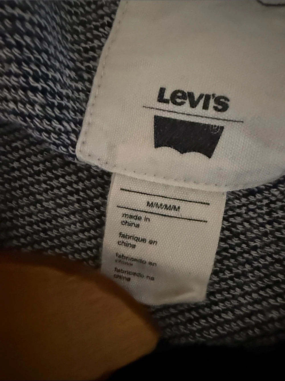 Levi’s Women’s 501 Crewneck Sweatshirt Medium Black Gray
